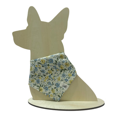 DAISY BLUE TIE-ON BANDANA