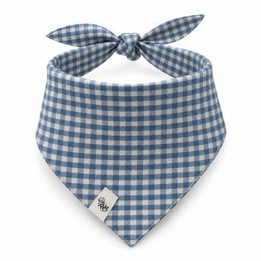 daisy print tie-on dog bandana, detail view