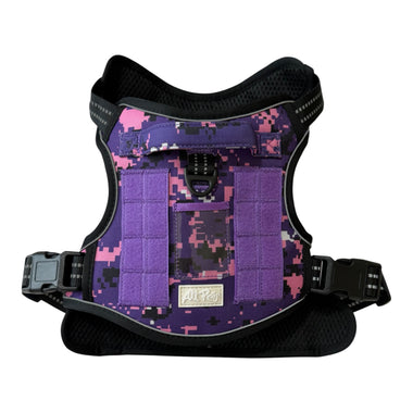 Tactical No-Pull Dog Harness - Purple Camo