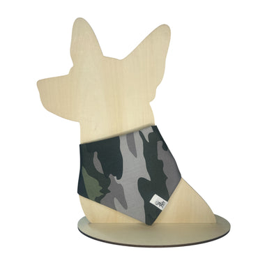 PAW-MOUFLAGE TIE-ON BANDANA