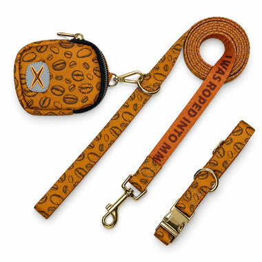 fashion print dog harness, front view