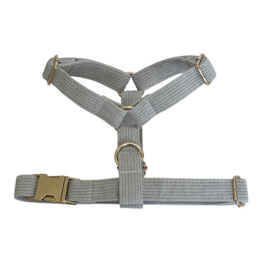 Grey Velvet Corduroy Harness