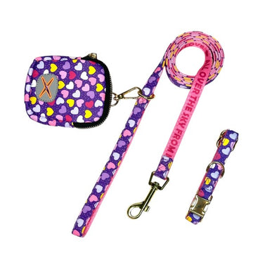 SET FASHION PURPLE HEART