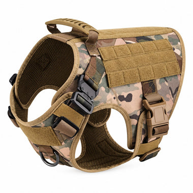 tactical dog harness, detail view