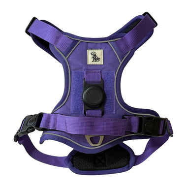 Tactical AirTag Dog Harness - Purple
