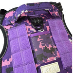 Tactical No-Pull Dog Harness - Purple Camo