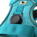 Tactical AirTag Dog Harness - Blue
