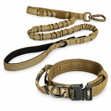 bungee tactical dog harness and leash set, detail view