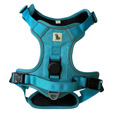 Tactical AirTag Dog Harness - Blue