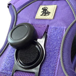 Tactical AirTag Dog Harness - Purple
