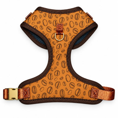 fashion print dog harness, front view