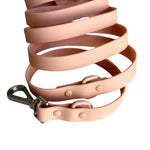 Peach Hands Free PVC Leash and Dispenser