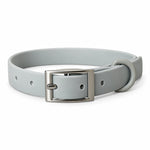 Gray PVC dog collar, view 3