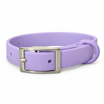 Lavender PVC dog collar, view 3