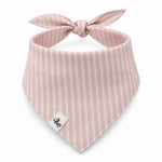 rainbow print tie-on dog bandana, detail view