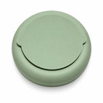 Green rainbow slow feeder dog bowl, underside view