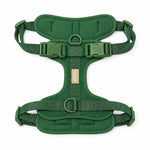 Green soft padded dog harness, view 3