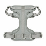 Grey soft padded dog harness, view 3