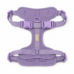 Lavender soft padded dog harness, view 3