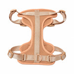 Peach soft padded dog harness, view 3