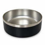 Black stainless steel dog bowl, view 4