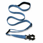 Blue tactical dog collar and leash set, view 3