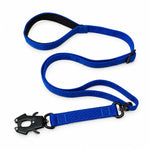 Royal Blue tactical dog collar and leash set, view 3